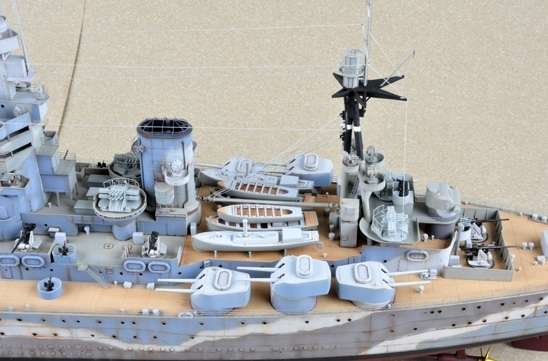 Brytyjski okręt wojenny - pancernik HMS Rodney w skali 1:200 plastikowy model do sklejania Trumpeter_03709_image_4-image_Trumpeter_03709_3