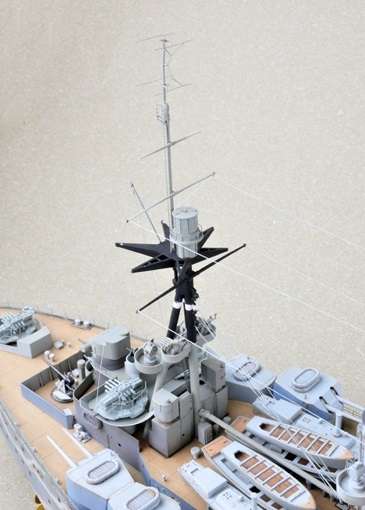 Brytyjski okręt wojenny - pancernik HMS Rodney w skali 1:200 plastikowy model do sklejania Trumpeter_03709_image_5-image_Trumpeter_03709_3