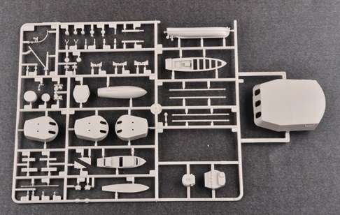 Brytyjski okręt wojenny - pancernik HMS Rodney w skali 1:200 plastikowy model do sklejania Trumpeter_03709_image_13-image_Trumpeter_03709_5