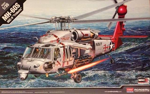 Plastikowy model amerykańskiego helikoptera Sikorsky MH-60S w skali 1:35. Model Academy 12120.-image_Academy_12120_1