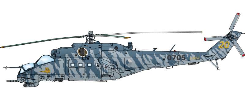 Zestaw - helikoptery Mi-24, Mi-35 oraz pojazd Velorex, plastikowe modele do sklejania Eduard 2116 w skali 1:72 - image a_53-image_Eduard_2116_3