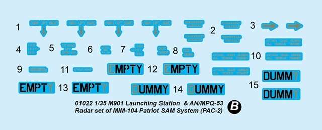 M901 Launching Station & AN/MPQ-53 Radar set of MIM-104 Patriot SAM System (PAC-2) plastikowy_model_do_sklejania_trumpeter_01022_skala_1_35_image_3-image_Trumpeter_01022_3