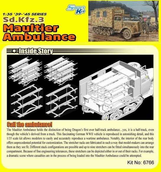 Model niemieckiego ambulansu wojskowego Sdkfz 3 Maultier_dragon_6766_image_12-image_Dragon_6766_4