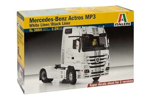Niemiecka ciężarówka Mercedes-Benz Actros MP3, plastikowy model do sklejania Italeri 3884 w skali 1:24-image_Italeri_3884_1