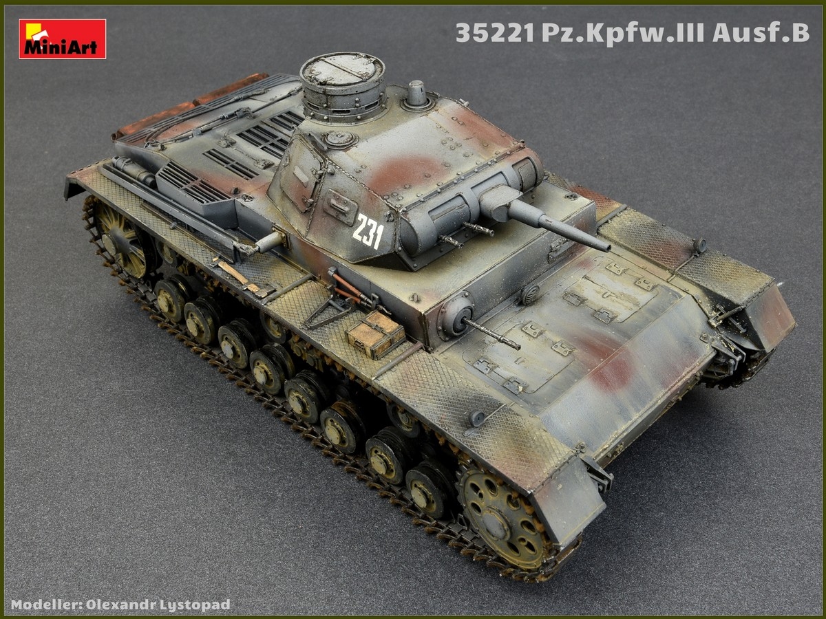 Niemiecki czołg PZ III z załogą w skali 1:35-image_miniart_35221_1