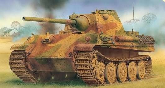 Model niemieckiego czołu średniego Panzer V Sd.Kfz.171 Panther F, plastikowy model do sklejania Dragon 6403 w skali 1/35.-image_Dragon_6403_1
