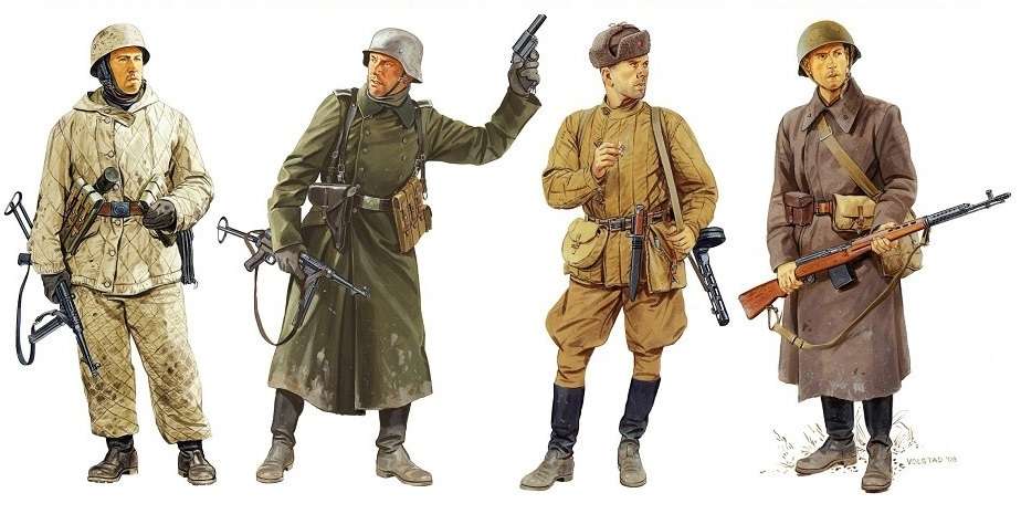 Niemieccy żołnierze z frontu wschodniego, plastikowe figurki do sklejania Dragon 6652 w skali 1:35-image_Dragon_6652_1