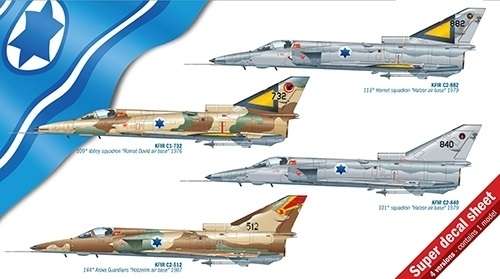 Model izraelskiego myśliwca Kfir C1/C2, plastikowy model Italeri 2688 do sklejania w skali 1/48.-image_Italeri_2688_1