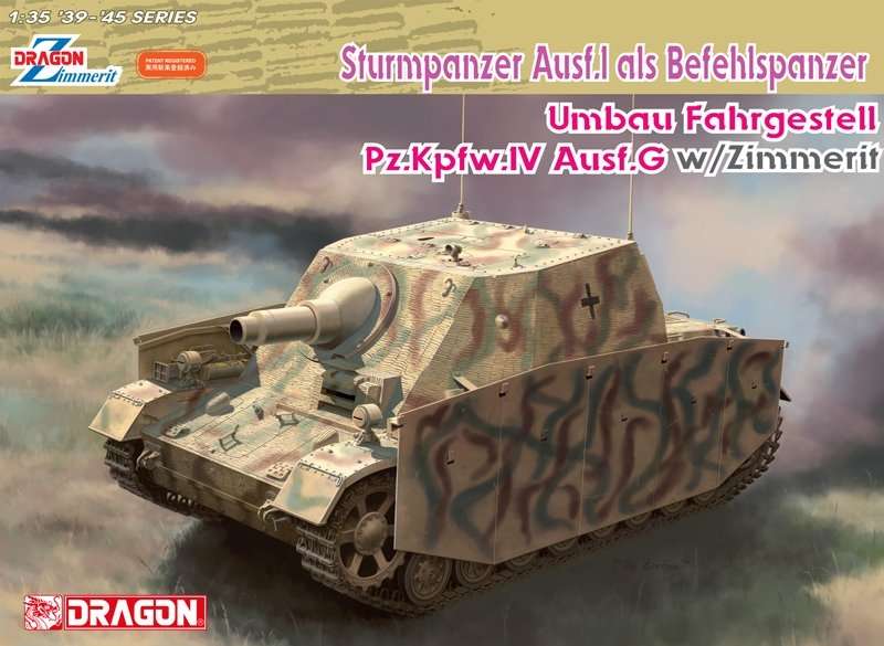 Niemieckie samobieżne działo przeciwpancerne Sturmpanzer Ausf.1, plastikowy model do sklejania Dragon 6819 w skali 1/35.-image_Dragon_6819_1