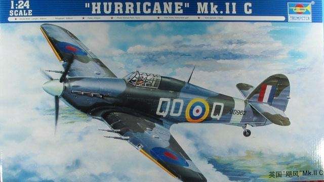 Opakowanie modelu Hurricane Mk.II c w skali 1/24. Trumpeter numer 02415.-image_Trumpeter_02415_1