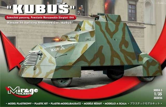 Pojazd pancerny Kubuś z okresu Powstania Warszawskiego - model Mirage-image_Mirage Hobby_355026_1
