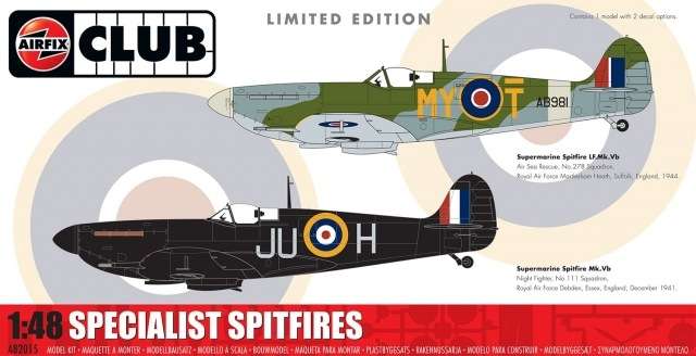 Brytyjski myśliwiec Supermarine Spitfire - edycja limitowana, plastikowy model do sklejania Airfix A82015 w skali 1:48-image_Airfix_A82015_1