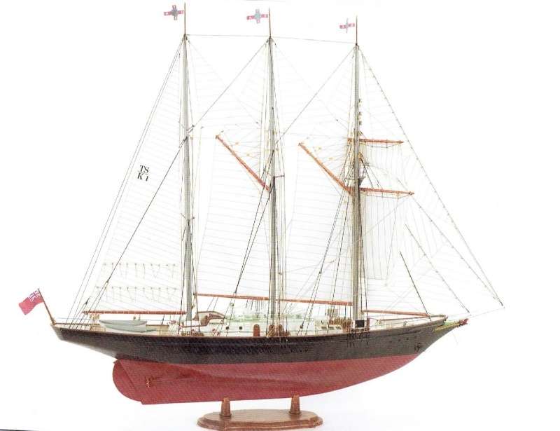 Brytyjski trzy masztowy szkuner Sir Winston Churchill , drewniany model do sklejania Billing Boats BB706 w skali 1:75 - image_1-image_Billing Boats_BB706_1