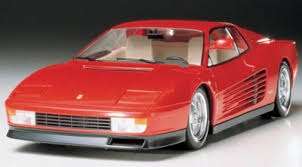 Włoski samochód Ferrari Testarossa, plastikowy model do sklejania Tamiya 24059 w skali 1:24.-image_Tamiya_24059_1
