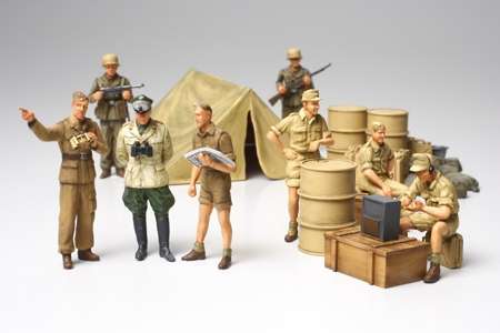 Niemieccy żołnierze Afrika Korps, plastikowe figurki do sklejania Tamiya 32561 w skali 1:48.-image_Tamiya_32561_1