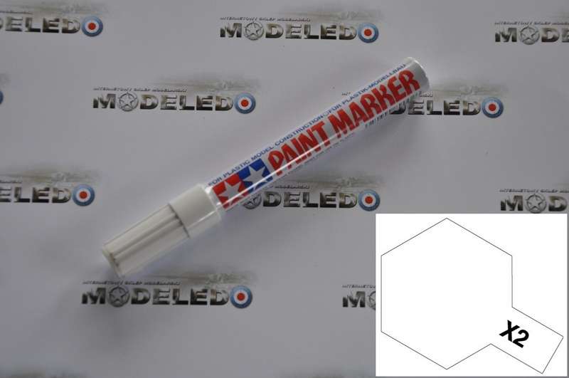 Farba modelarska emaliowa - marker Tamiya 89002 w kolorze X-2 White-image_Tamiya_89002_1