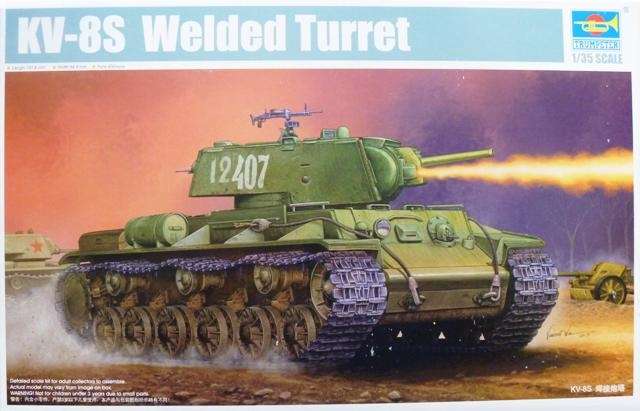 Radziecki ciężki czołg z WWII KV-8S - plastikowy model do sklejania w skali 1:35, model Trumpeter 01568.-image_Trumpeter_01568_1