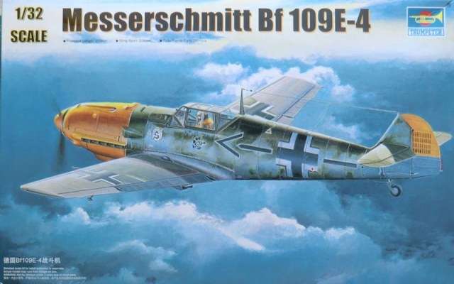 Niemiecki myśliwiec z okresu WWII Messerschmitt Bf109E-4 do sklejania model_trumpeter_02289_image_1-image_Trumpeter_02289_1