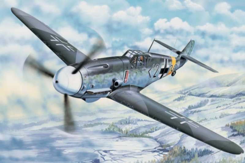 German fighter Messerschmitt Bf 109 G-2 plastikowy_model-do_sklejania_trumpeter_02294_image_1-image_Trumpeter_02294_1