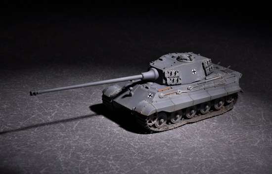 Niemiecki czołg King Tiger z wieżyczką Henschel, plastikowy model do sklejania Trumpeter 07160 w skali 1:72-image_Trumpeter_07160_1