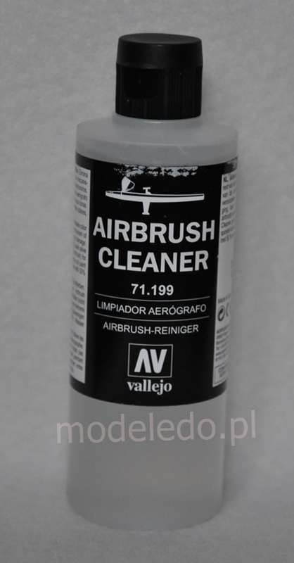 Airbrush Cleaner 200 ml. - profesjonalny płyn do czyszczenia aerografu, Vallejo 71199.-image_Vallejo_71199_1
