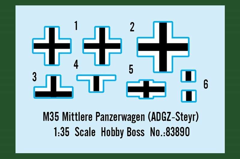 Model M35 Mittlere Panzerwagen ADGZ-Steyr in scale 1:35, model Hobby Boss 83890_image_2-image_Hobby Boss_83890_3