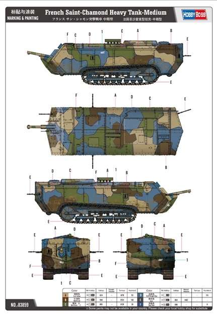 French Saint-Chamond Heavy Tank model_hobby_boss_83859_image_8-image_Hobby Boss_83859_8