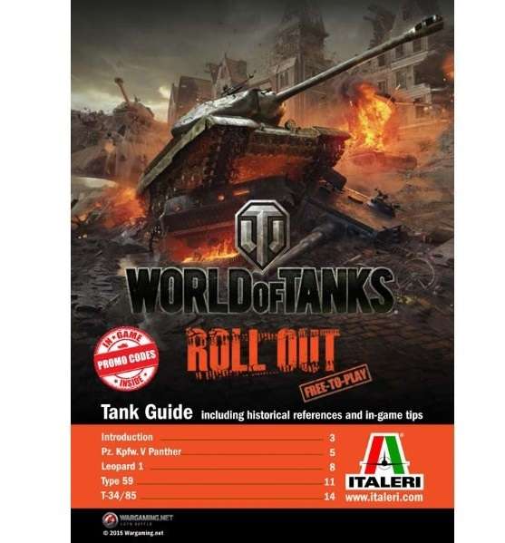 Model World of tank do sklejania z kodami do gry Type59 Italeri 36508 ita36508_image_4-image_Italeri_36508_5