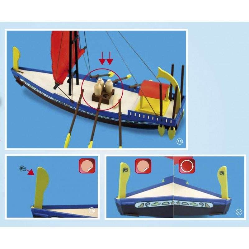 zestaw-modelarski-dla-dzieci-egipska-lodz-cleopatra-do-sklejania-sklep-modeledo-image_Artesania Latina drewniane modele statków_30507_7