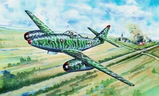 Myśliwiec Messerschmitt Me262 A-2a model_do_sklejania_trumpeter_02236_image_10-image_Trumpeter_02236_3
