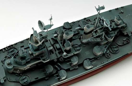 Model pancernika USS North Carolina BB-55 w skali 1:350 do sklejnaia, model Trumpeter 05303_image_10-image_Trumpeter_05303_4
