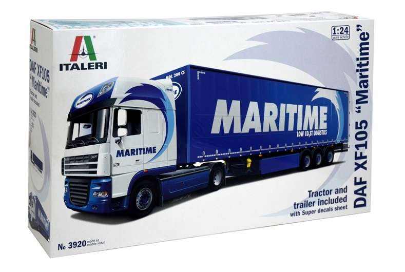 Model ciężarówki z naczepą Daf XF105 w/Maritime w skali 1:24 model Italeri 3920 ita3920_image_1-image_Italeri_3920_2