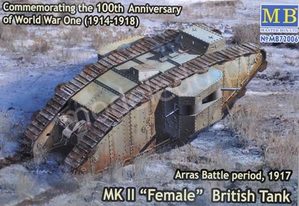 MB 72006 Mk. II Female British Tank WWI model_czolgu_do_sklejania_female_master_box_72006_skala_1_72_image_4-image_MB Master Box LTD_72006_5
