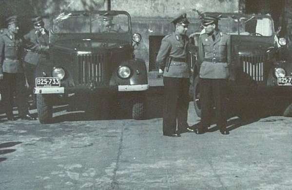 O - GAZ-69A. Milicja Obywatelska. Łódź, lata 50-te.