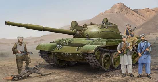 Czołg T-62 mod. 1975 (Mod.1962 + KTD2), plastikowy model do sklejania Trumpeter 01551 w skali 1:35-image_Trumpeter_01551_1