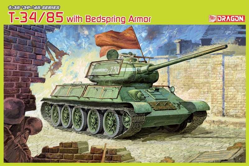 Radziecki czołg średni T-34/85, plastikowy model do sklejania Dragon 6266 w skali 1:35-image_Dragon_6266_1