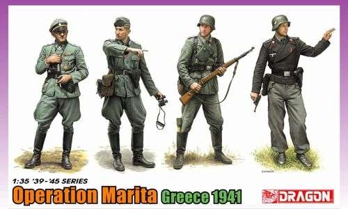 Niemieccy żołnierze - operacja Marita (Grecja 1941), plastikowe figurki do sklejania Dragon 6783 w skali 1/35.-image_Dragon_6783_1