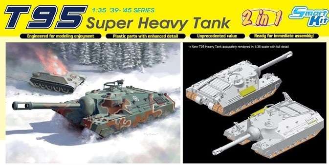 Amerykański super ciężki czołg prototypowy T95, plastikowy model do sklejania Dragon 6825 w skali 1:35-image_Dragon_6825_1
