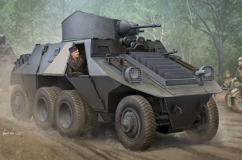 Austriacki ciężki samochód pancerny M35 ADGZ Steyr - Daimler, plastikowy model do sklejania Hobby Boss 83889 w skali 1:35-image_Hobby Boss_83889_1