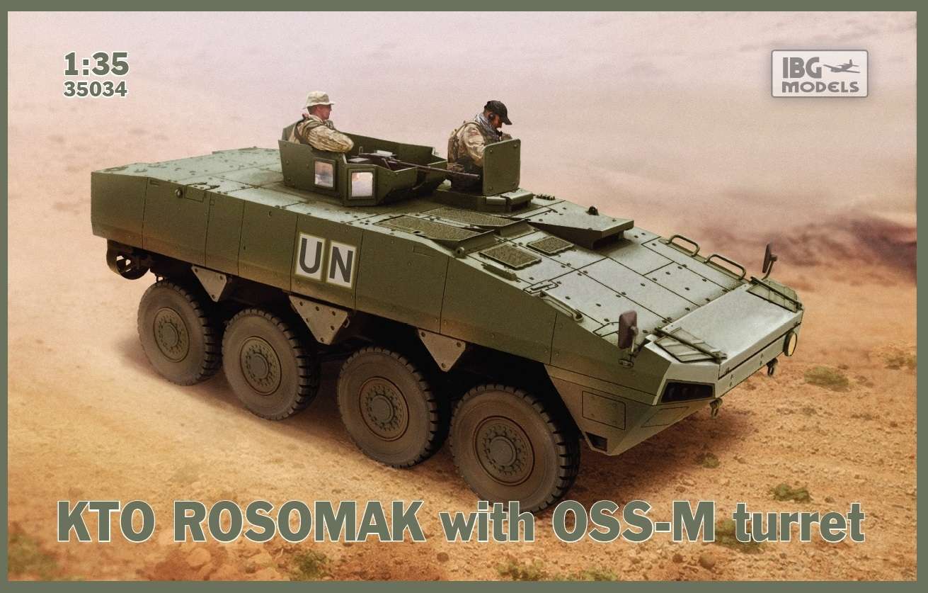 Polski transporter opancerzony KTO Rosomak z wieżą OSS-M, plastikowy model do sklejania IBG 35034 w skali 1:35.-image_IBG Models_35034_1
