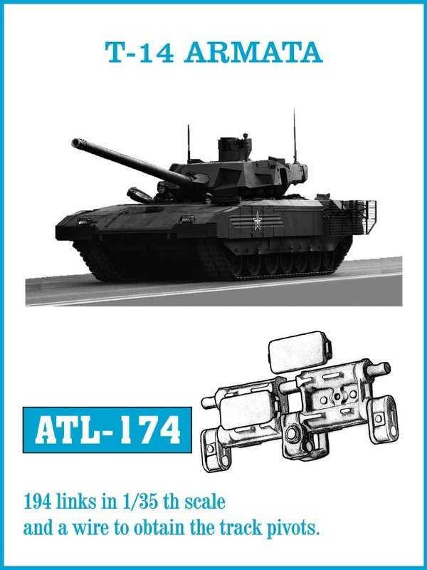 Metalowe gąsienice do modelu T-14 Armata w skali 1:35, Friulmodel ATL-174-image_Friulmodel_ATL-174_1