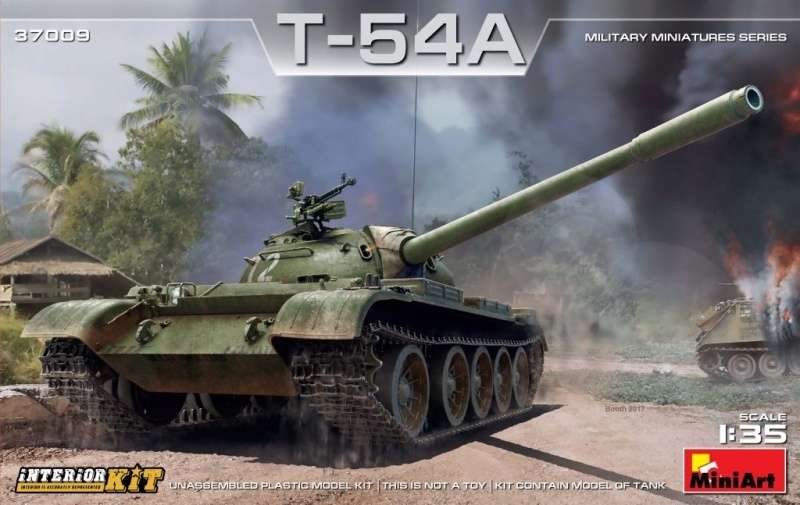 Radziecki czołg T-54A z wnętrzem , plastikowy model do sklejania MiniArt 37009 w skali 1:35-image_MiniArt_37009_1