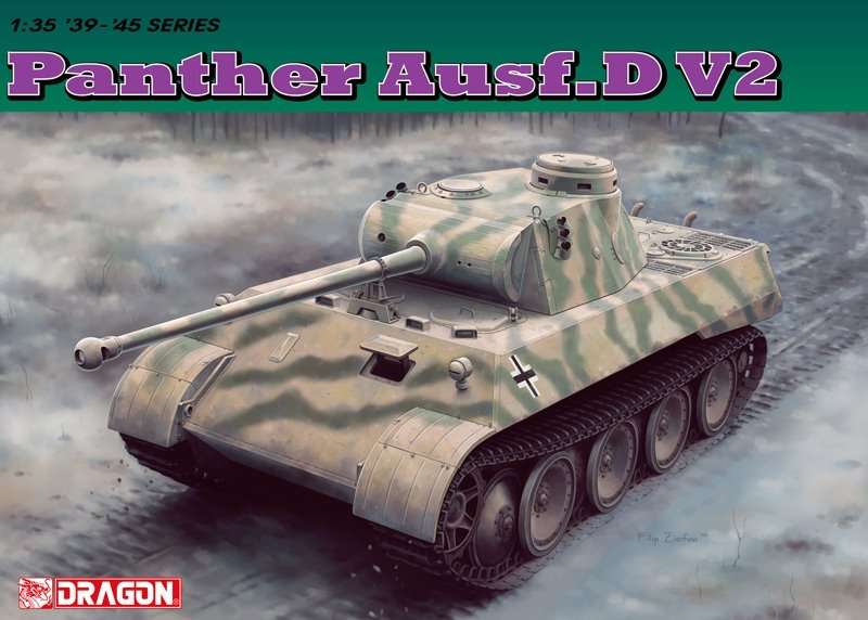 Czołg Panther ausf.D plastikowy model do sklejania w skali 1:35 firmy Dragon 6822.-image_Dragon_6822_1