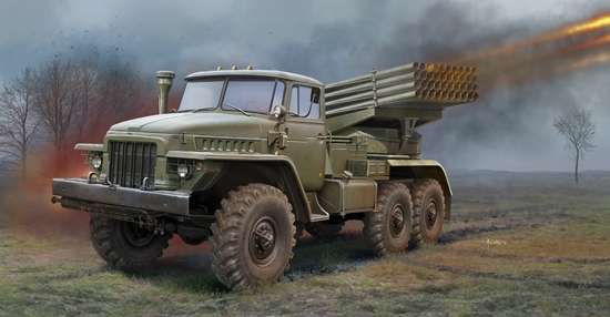 Rosyjska polowa wyrzutnia rakietowa BM-21 Grad , plastikowy model do sklejania Trumpeter 01028 w skali 1:35-image_Trumpeter_01028_1