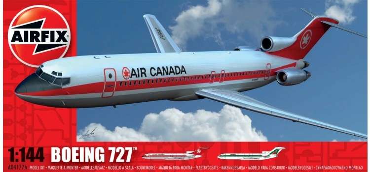 Samolot pasażerski Boeing 727 - Airfix 04177 plastikowy model do sklejania, model_airfix_04177_image_1-image_Airfix_A04177_1