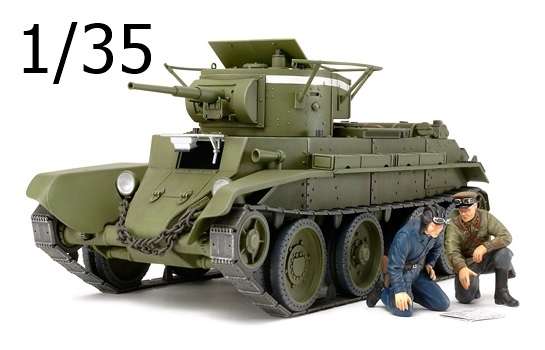 Radziecki czołg lekki BT-7 Model 1935, plastikowy model do sklejania Tamiya 35309 w skali 1:35.-image_Tamiya_35309_1