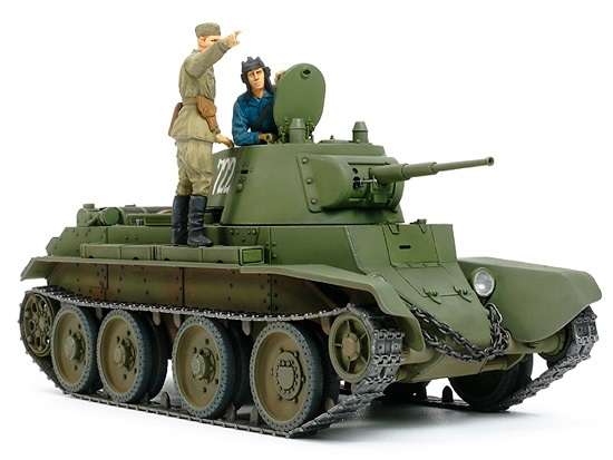 Plastikowy model do sklejania radzieckiego czołgu lekkiego BT-7 w skali 1:35, model Tamiya 35327.-image_Tamiya_35327_1