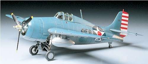 Amerykański myśliwiec Grumman F4F-4 Wildcat, plastikowy model do sklejania Tamiya 61034 w skali 1:48-image_Tamiya_61034_1