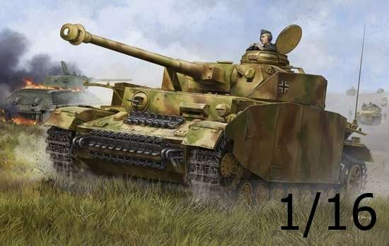 Niemiecki średni czołg Panzerkampfwagen IV Ausf.H, plastikowy model do sklejania Trumpeter 00920 w skali 1:16.-image_Trumpeter_00920_1