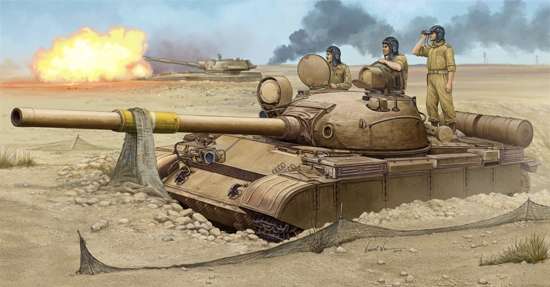 Radziecki czołg T-62 w barwach armii irackiej, plastikowy model do sklejania Trumpeter 01548 w skali 1:35-image_Trumpeter_01548_1